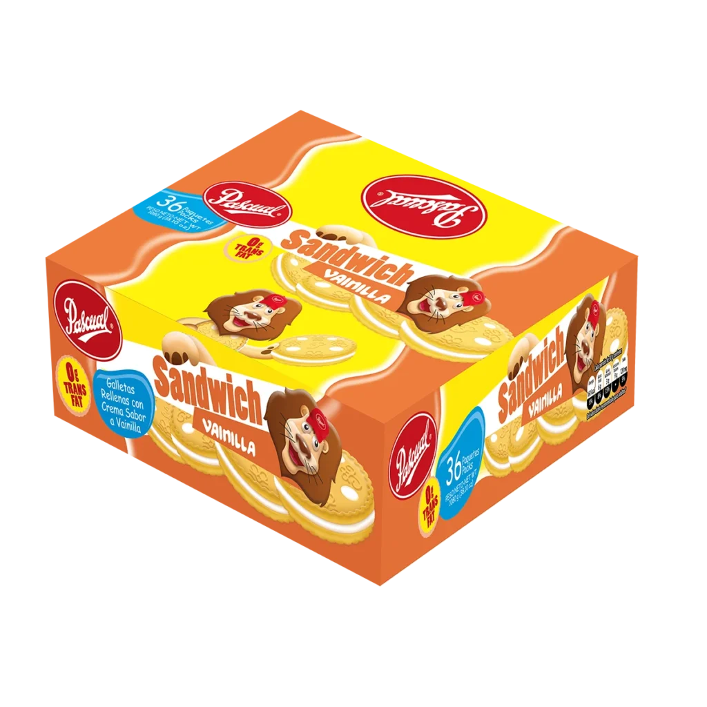 Caja Sandwich Pascual Vainilla