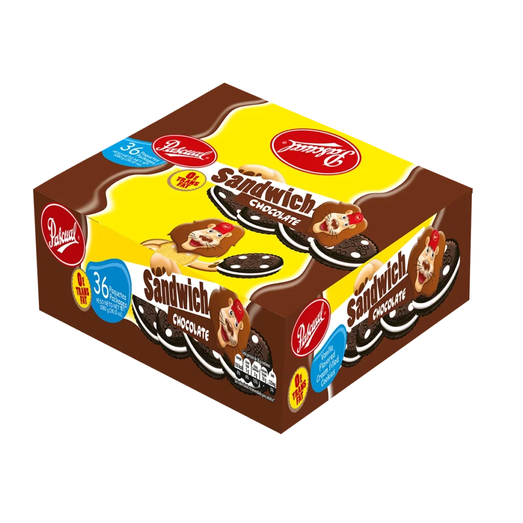 Caja Sandwich Pascual Chocolate